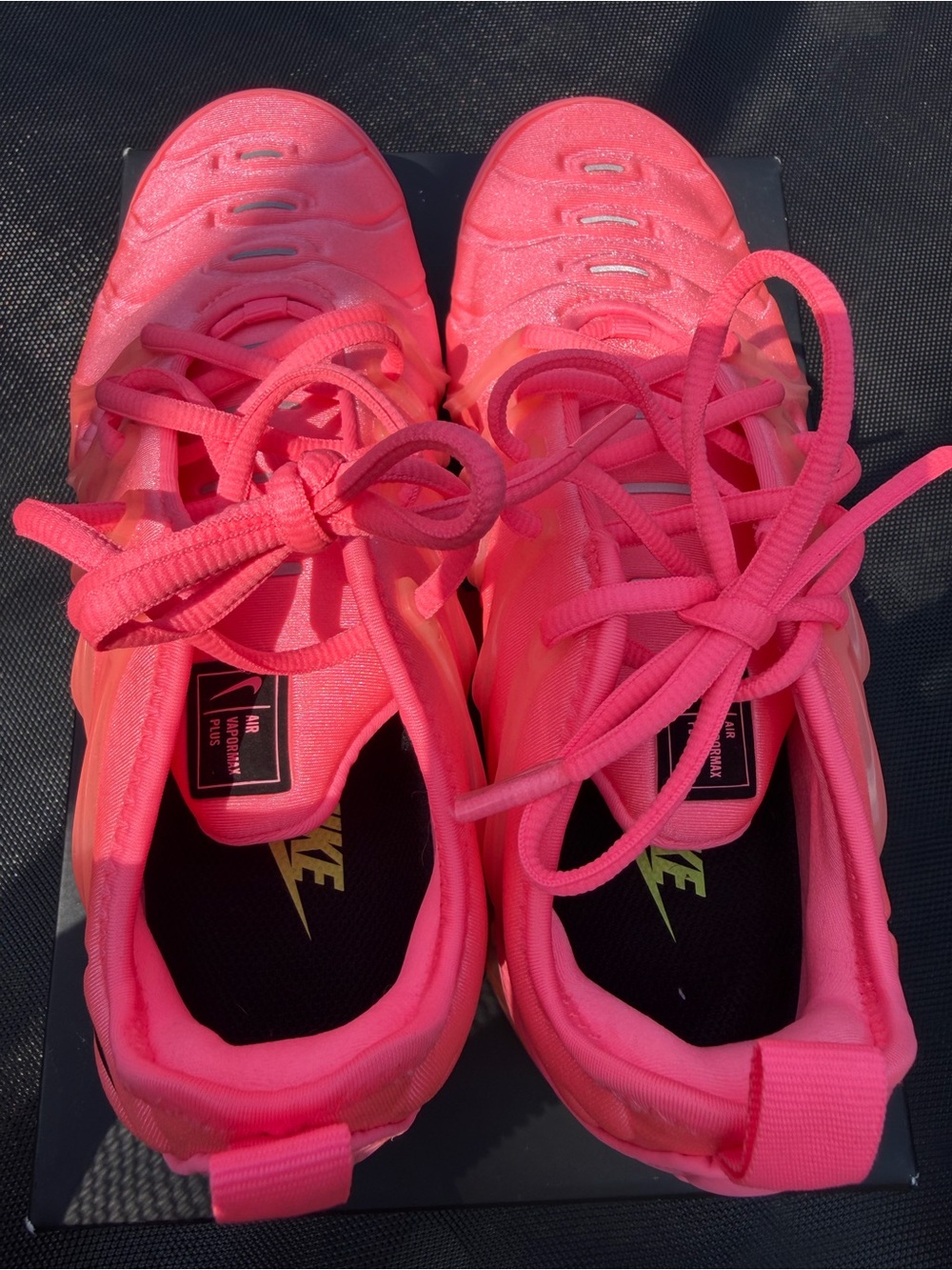 Nike Bright Pink VaporMax Plus Athletic Sneakers - Picture 7 of 13